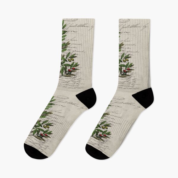 Item preview, paris scripts kitchen artwork french botanical leaf olive designed and sold by LEILA ART SPACE.