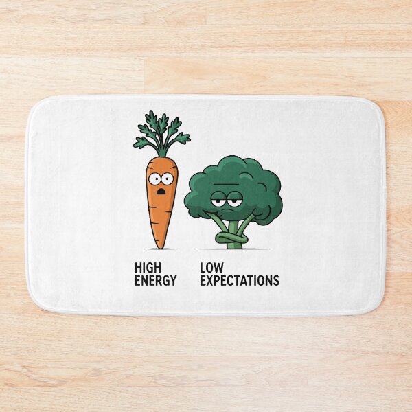 Item preview, Juno and Claude – “ High Energy.  Low Expectations”. Humor Cartoon Art designed and sold by Moodzu.