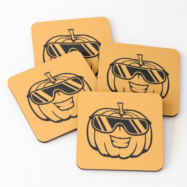 Item preview, Halloween Pumpkin Sunglasses Cool Smile Grinning Cheeky Happy  designed and sold by shirt-o-mat.