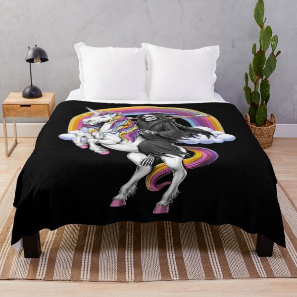 Item preview, Grim Reaper Riding Unicorn designed and sold by underheaven.
