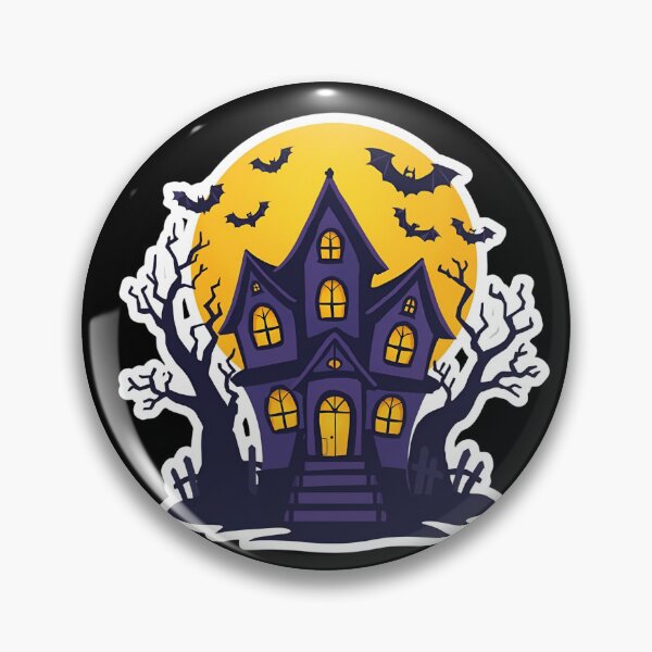 Item preview,  Haunted House Halloween – Spooky Night Sticker designed and sold by Agart-Desing.