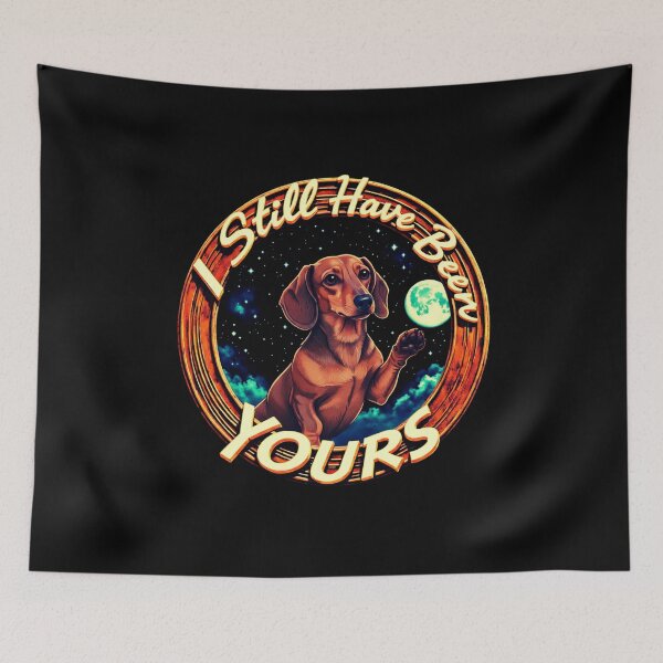 Item preview, Dachshund Under Moonlight With Loving Quote designed and sold by e-camelleone.