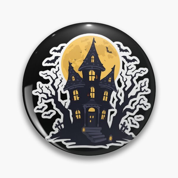 Item preview, Haunted House Halloween – Spooky Night Sticker designed and sold by Agart-Desing.