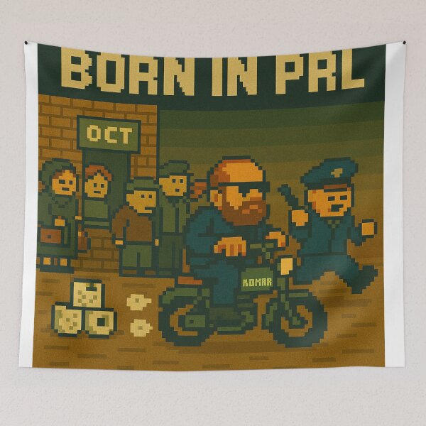 Item preview, Born in PRL – Pixel Escape designed and sold by Boldolka.