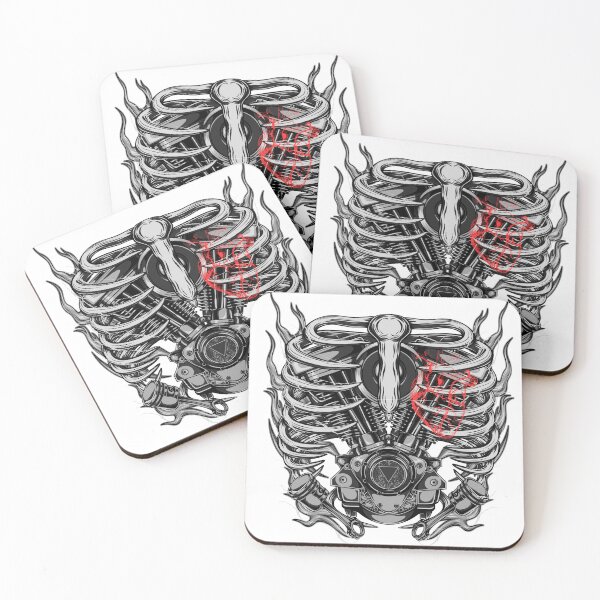 Item preview, steel pulse heart - motorcycle Engine Inside designed and sold by Artistola.