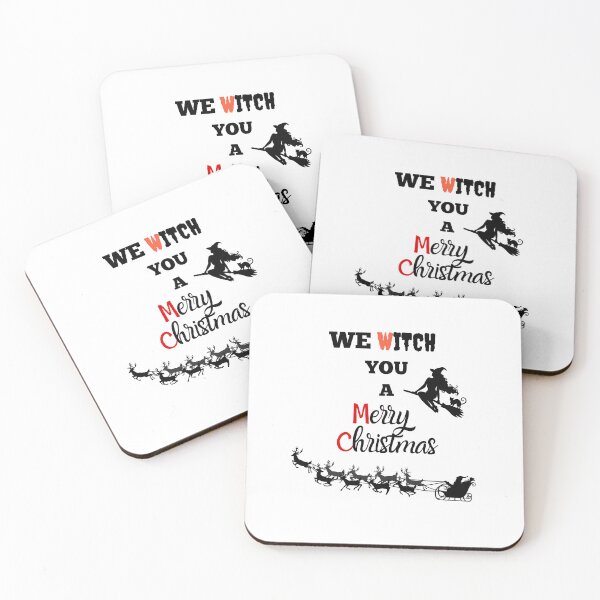 Item preview, We Witch You a Merry Christmas – Witch and Santa Design designed and sold by TheJCGallery.