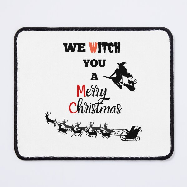 Item preview, We Witch You a Merry Christmas – Witch and Santa Design designed and sold by TheJCGallery.
