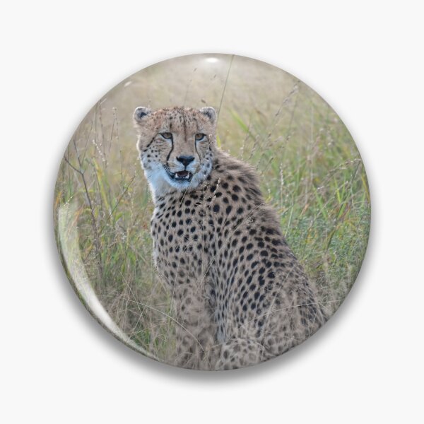 Item preview, Cheetah in the Tall Grass – Silent Watcher of the Savanna designed and sold by DavideAntoniani.