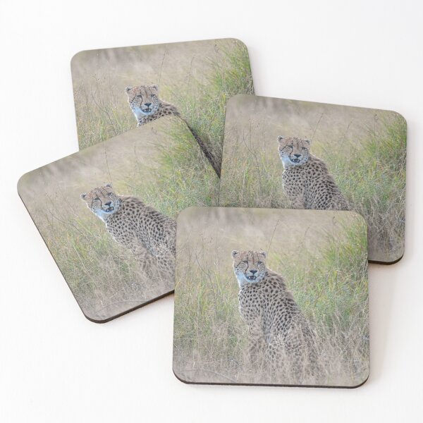 Item preview, Cheetah in the Tall Grass – Silent Watcher of the Savanna designed and sold by DavideAntoniani.