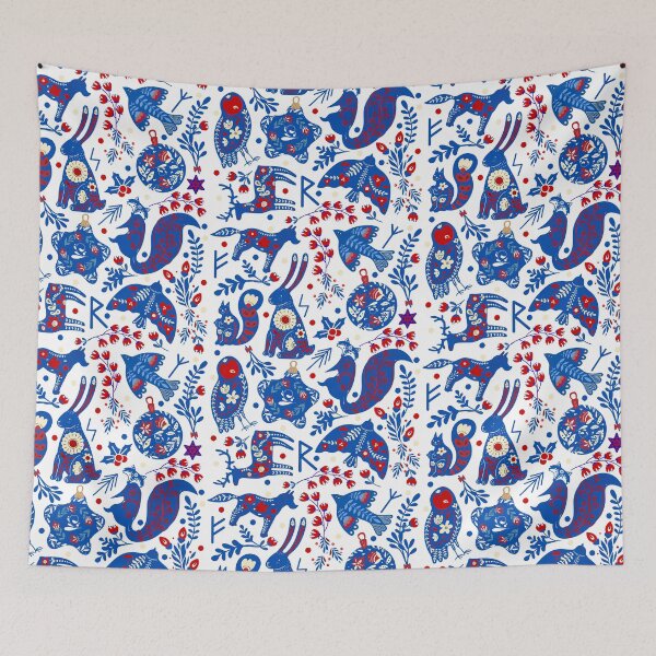 Item preview, Nordic Holiday Pattern designed and sold by MadMadamMeg.