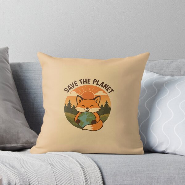 Item preview, Save the Planet – Eco Fox Illustration designed and sold by DarkNight9.