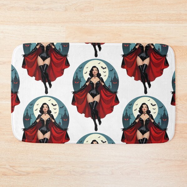 Item preview, Vampire Pinup Girl – Vintage 1940s Petty Style Halloween Art designed and sold by Lightning-Lace.
