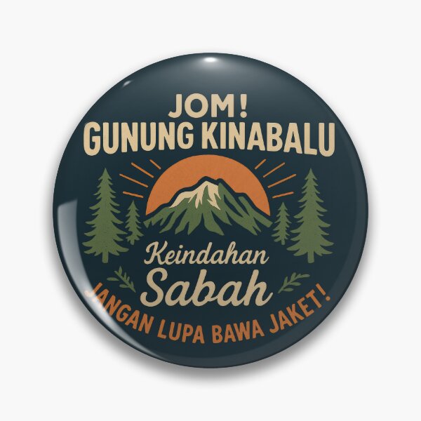 Item preview, Jom! Gunung Kinabalu Sabah Travel Typography designed and sold by EdvvinStudios.