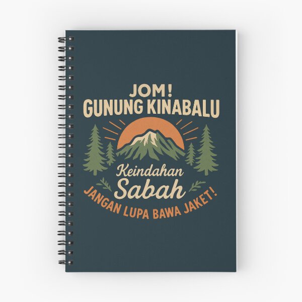 Item preview, Jom! Gunung Kinabalu Sabah Travel Typography designed and sold by EdvvinStudios.