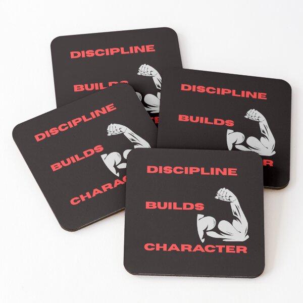 Item preview, “Discipline Builds Character” motivational gifts designed and sold by Nikoverse.