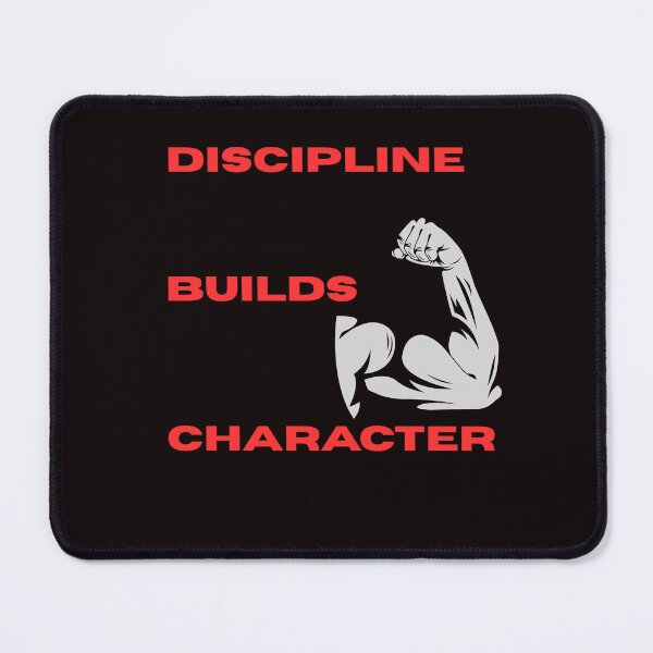 Item preview, “Discipline Builds Character” motivational gifts designed and sold by Nikoverse.
