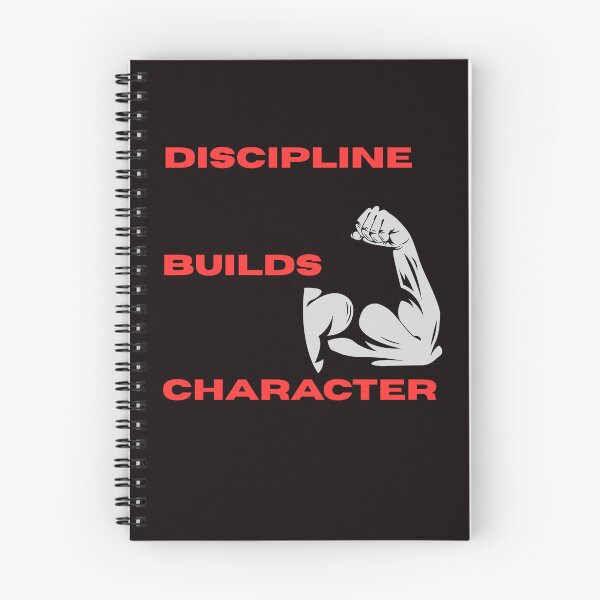 Item preview, “Discipline Builds Character” motivational gifts designed and sold by Nikoverse.