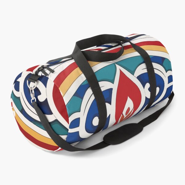 Item preview, Khayamiya Ramadan With white background Duffle Bags designed and sold by vanilla art.
