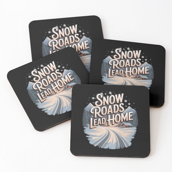 Item preview, snow travel - off grid cabin - woodland cabin - winter mountains - snow adventure - hygge winter - cabin retreat - cozy winter nights - fireplace vibes - cabin porch life - winter road trip  designed and sold by JansenGS.