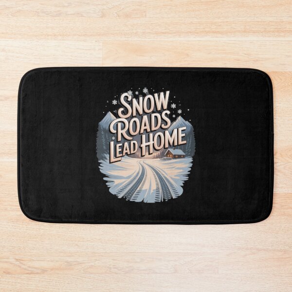 Item preview, snow travel - off grid cabin - woodland cabin - winter mountains - snow adventure - hygge winter - cabin retreat - cozy winter nights - fireplace vibes - cabin porch life - winter road trip  designed and sold by JansenGS.