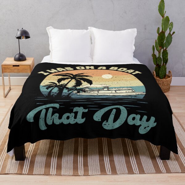 Item preview, I Was On A Boat That Day Vintage Retro Pontoon Boat 		 designed and sold by dvcmsoqvk31.