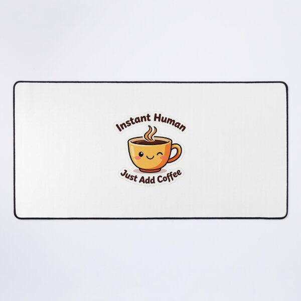 Item preview, Instant Human Just Add Coffee Funny Cute Coffee Sticker designed and sold by HKD-Design.