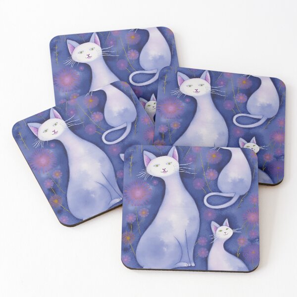 Item preview, White Cat's Night Garden designed and sold by CAutumnTrapp.