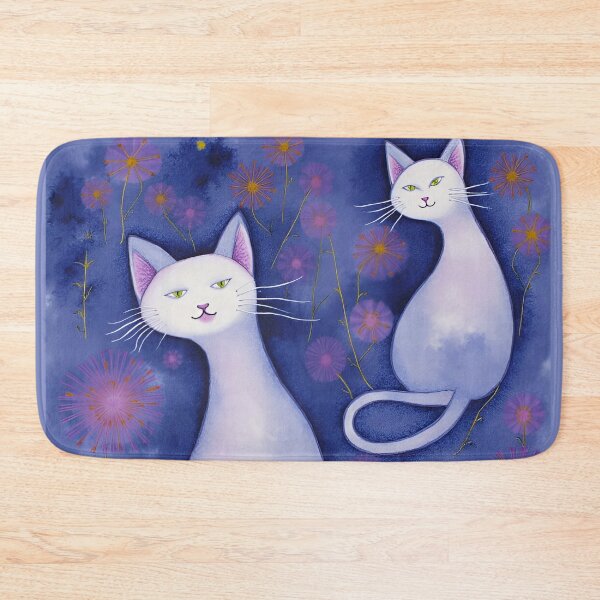 Item preview, White Cat's Night Garden designed and sold by CAutumnTrapp.