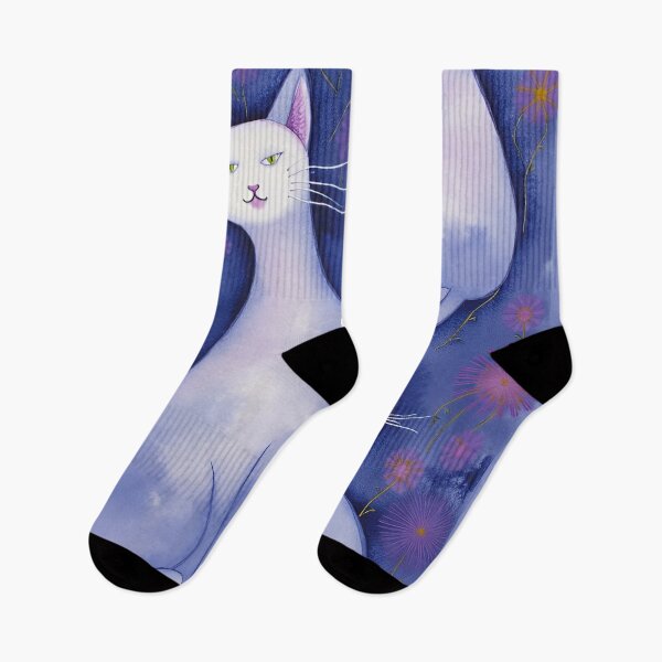 Item preview, White Cat's Night Garden designed and sold by CAutumnTrapp.