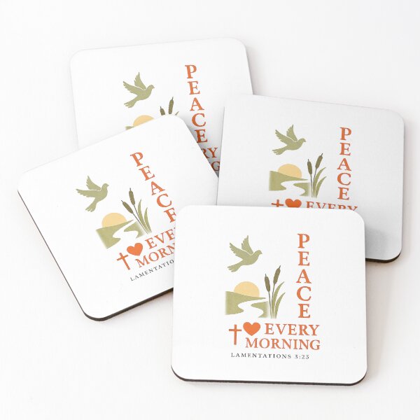 Item preview, Peace Every Morning – Lamentations 3:23 Inspirational Sunrise Design designed and sold by NaphDesigns.