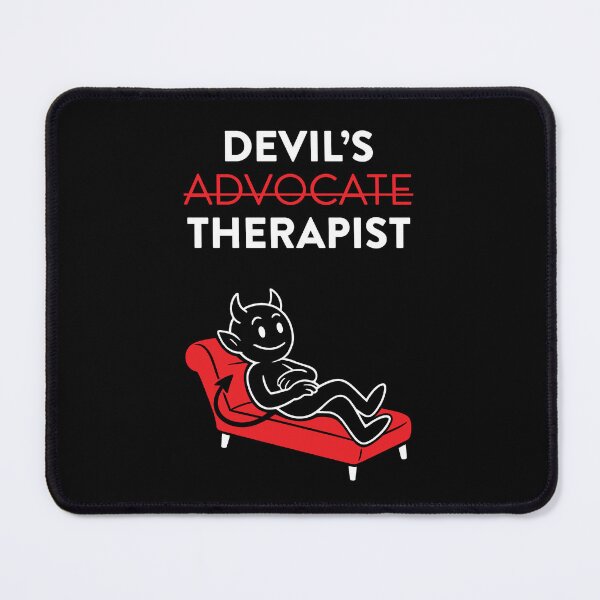 Item preview, Devil’s Therapist | Witty Cartoon Devil Artwork with a Chill Vibe designed and sold by Ovitees.