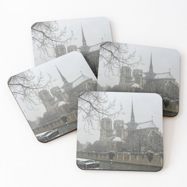 Item preview, Snow on Notre-Dame de Paris Cathedral designed and sold by PariSeine.