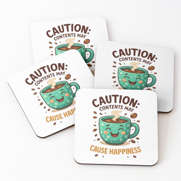 Item preview, Caution Contents May Cause Happiness Quote designed and sold by CleanDecor.