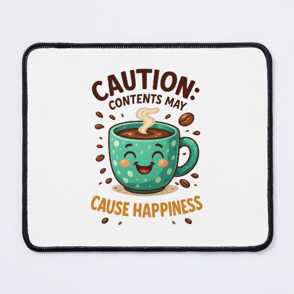 Item preview, Caution Contents May Cause Happiness Quote designed and sold by CleanDecor.