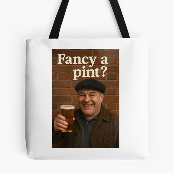 Item preview, Fancy a Pint? – Funny Beer Quote Pub Culture Design designed and sold by GarnerSupplyCo.