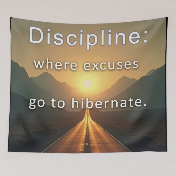 Item preview, Discipline: where excuses go to hibernate.  designed and sold by vagar.