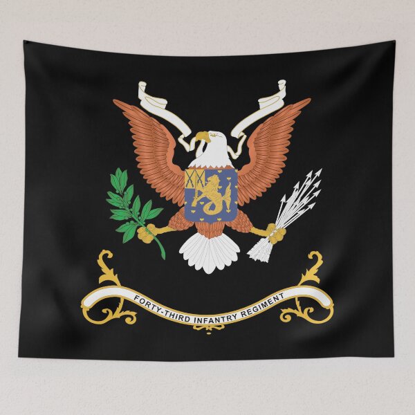 Item preview, Army - Regimental Colors - 43rd Infantry Regiment X 300 designed and sold by Military Insignia Products.