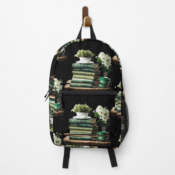Item preview, Book Aesthetic Green Open Book With Flowers Growing From Book Girly designed and sold by MatthewViews.