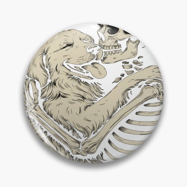 Item preview, Skeleton Hugging Dog Halloween Golden Retriever Dog Lover T Shirt designed and sold by Bloodaxe.