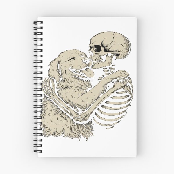 Item preview, Skeleton Hugging Dog Halloween Golden Retriever Dog Lover T Shirt designed and sold by Bloodaxe.