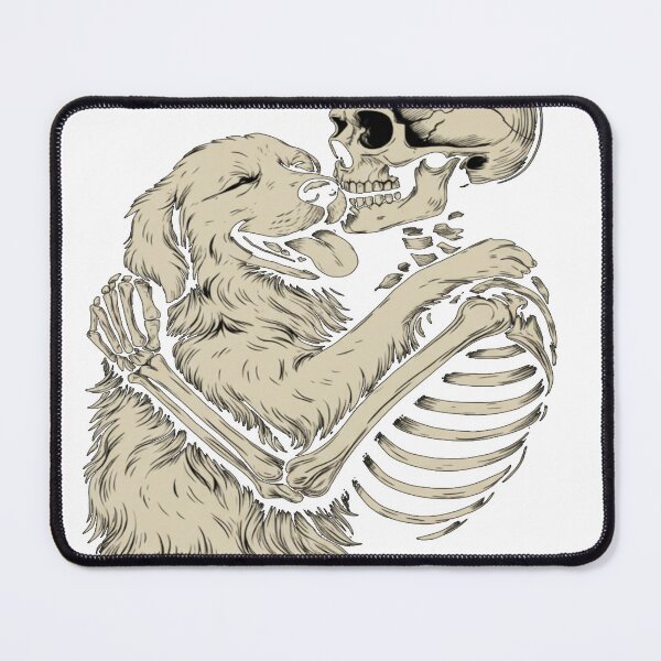 Item preview, Skeleton Hugging Dog Halloween Golden Retriever Dog Lover T Shirt designed and sold by Bloodaxe.