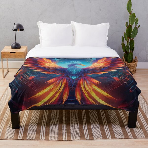 Artikelvorschau, Futuristischer Phoenix Rising in feurigen Farben entworfen und verkauft von MDKey DESIGN.