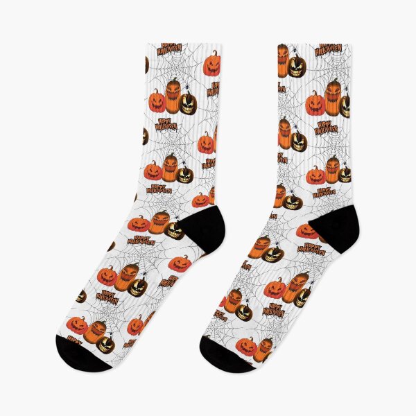 Item preview, Happy Halloween. Three Creepy Smiling Jack-o'-Lanterns. designed and sold by Dinasshop.