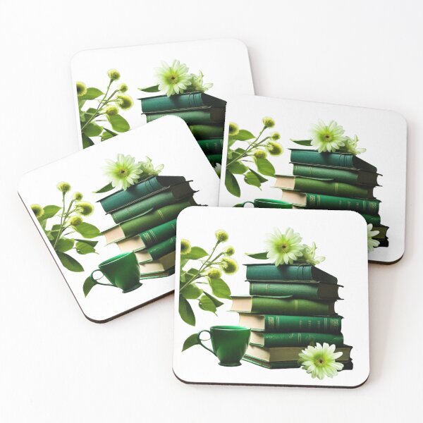 Item preview, Book Aesthetic Green Open Book With Flowers Growing From Book Girly designed and sold by MatthewViews.