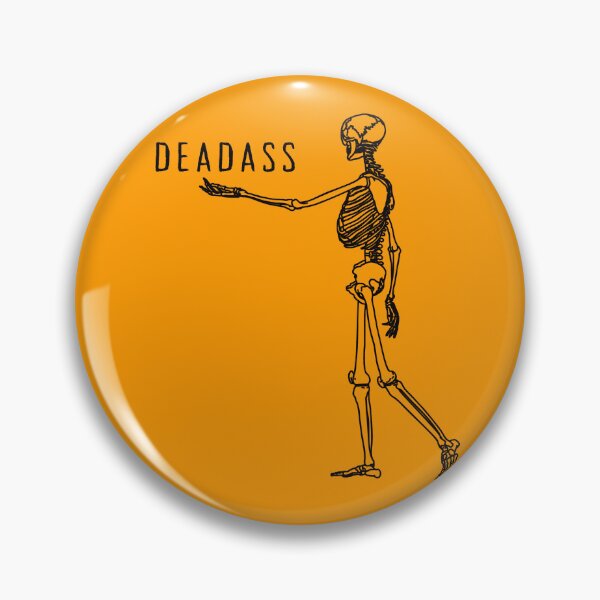 Item preview, Deadass is Deadass | Funny Halloween Skeleton Print designed and sold by Parasocialite.