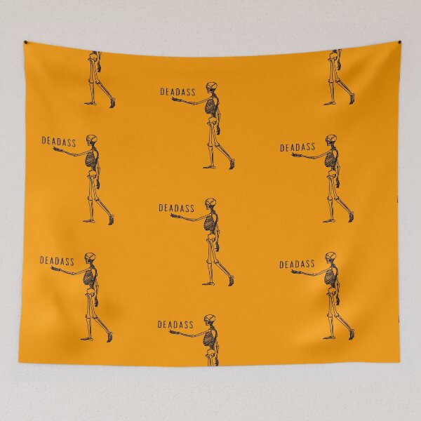 Item preview, Deadass is Deadass | Funny Halloween Skeleton Print designed and sold by Parasocialite.