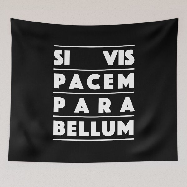 Item preview, Si Vis Pacem Para Bellum – Bold Latin Quote Typography Design (white) designed and sold by didijuca.