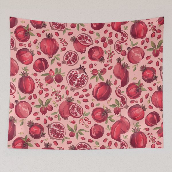 Item preview, Juicy Pomegranate Fruits Pattern Seeds Lovers Exotic Orchard Charm designed and sold by SkeletonsDanger.