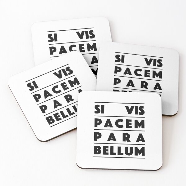 Item preview, Si Vis Pacem Para Bellum – Bold Latin Quote Typography Design (black) designed and sold by didijuca.
