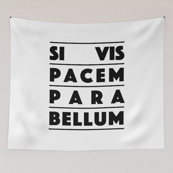 Item preview, Si Vis Pacem Para Bellum – Bold Latin Quote Typography Design (black) designed and sold by didijuca.